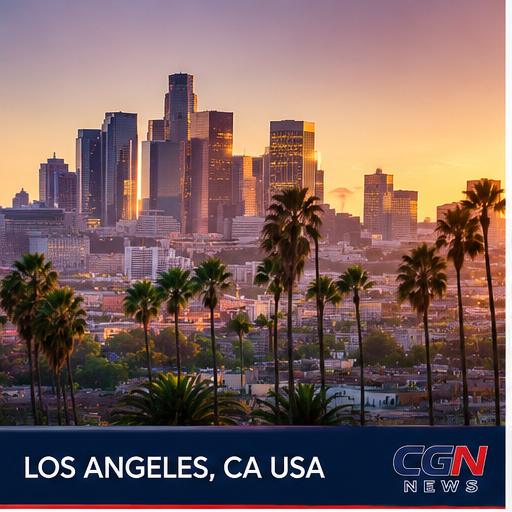 Los Angeles cityscape for CGN News Los Angeles Affiliate Office