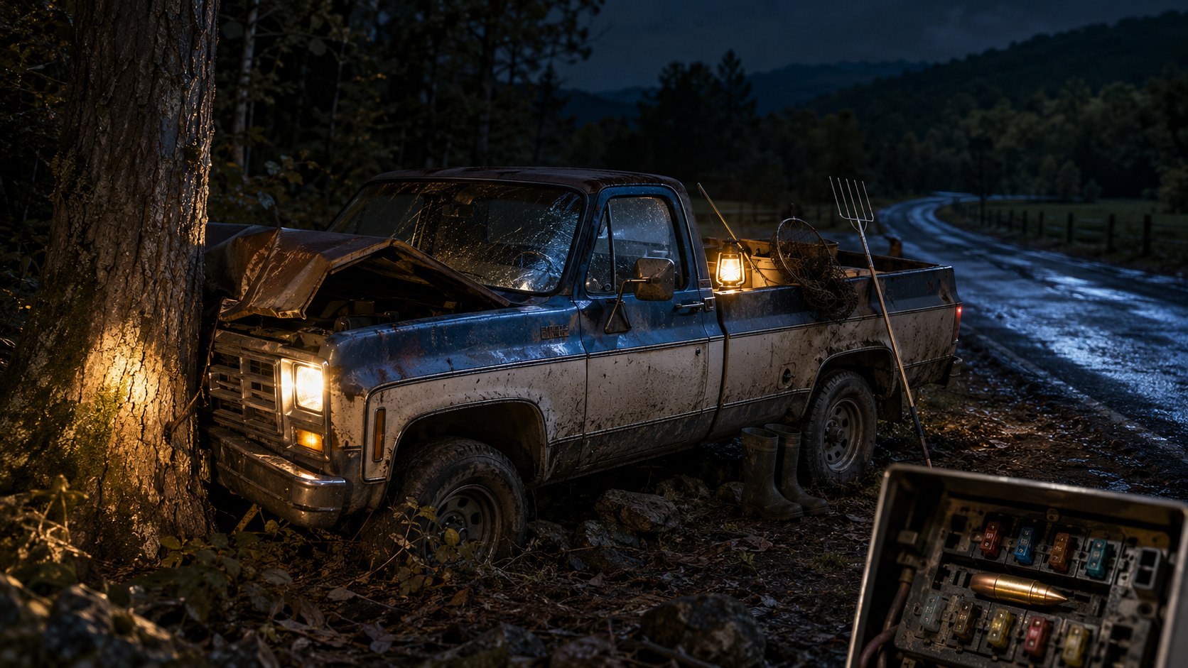 Arkansas Frog-Gigging Trip Ends in Unusual Headlight Accident